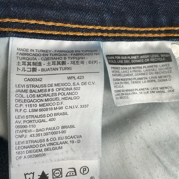 Levi’s 28x 28.5 women’s revel Demi curve skinny jeans dark blue - Picture 5 of 11